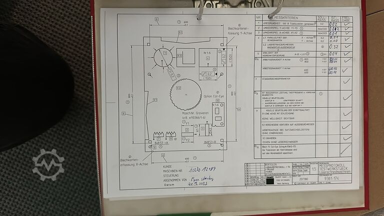 Laser cutting machine TRUMPF TruLaser 5030 7kW (L16)
