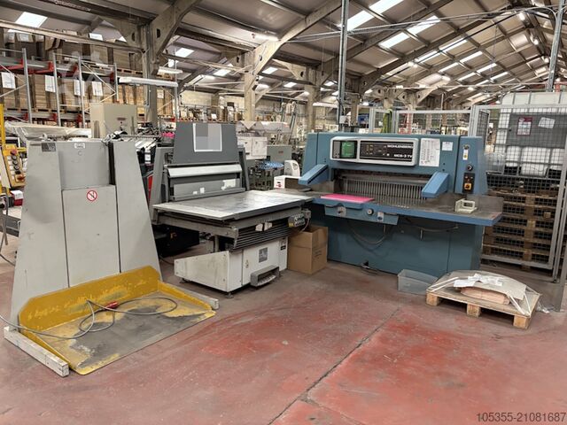 Paper cutting machine Wohlenberg 115 MCS-3 TV Guillotine